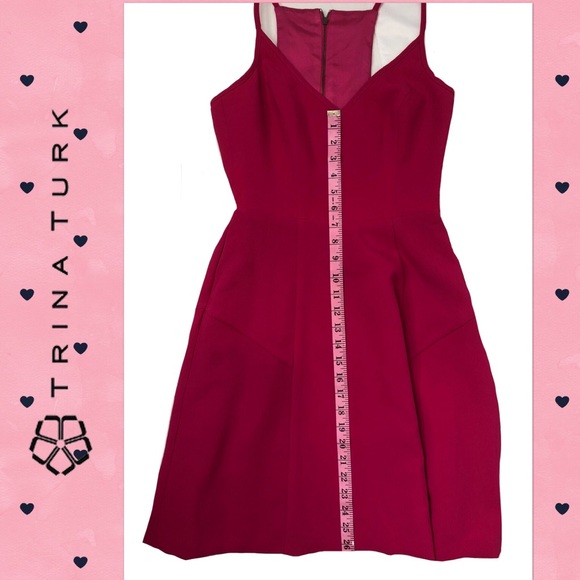 Trina Turk Hot Pink Double Zip Mini-Sundress NWT - Picture 4 of 7